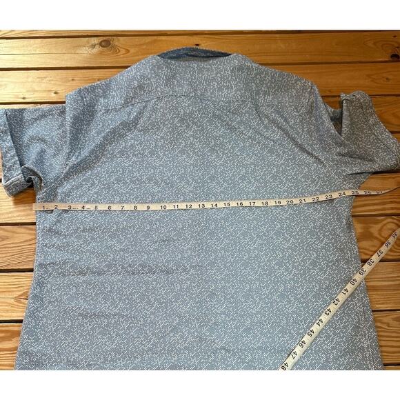 JB Holt Button Up Shirt Size XL Men’s Gray Short Sleeve Athletic Fit - Picture 7 of 7